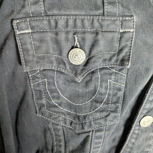 CRAZY True Religion custom-dyed denim jacket - Picture 3 of 6